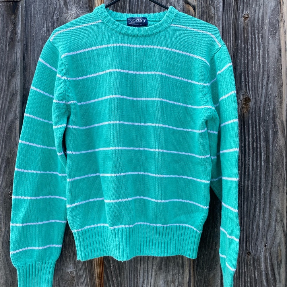 Vintage Lands End 100% cotton Fisherman’s Sweater | Men’s Medium